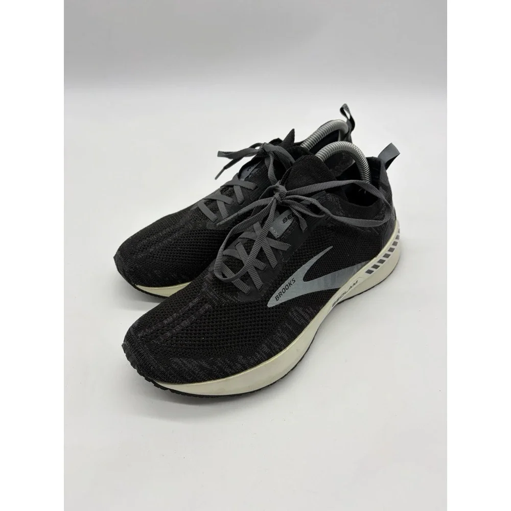 Brooks Womens Bedlam 3 Size 9.5 B Black White Running Shoes Sneakers 1203301B012